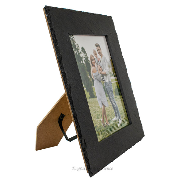 Personalised Slate Photo Frame 6x4", 5x7" or 8x6"