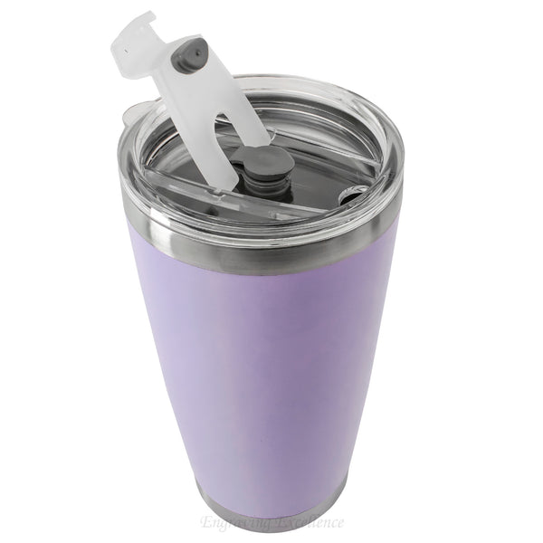 Personalised Thermal Double Insulated Cup - Lavender