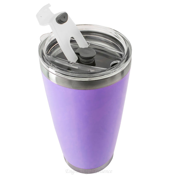 Personalised Thermal Double Insulated Cup - Purple