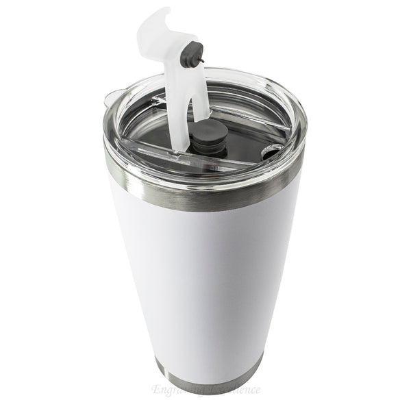 Personalised Thermal Double Insulated Cup - White