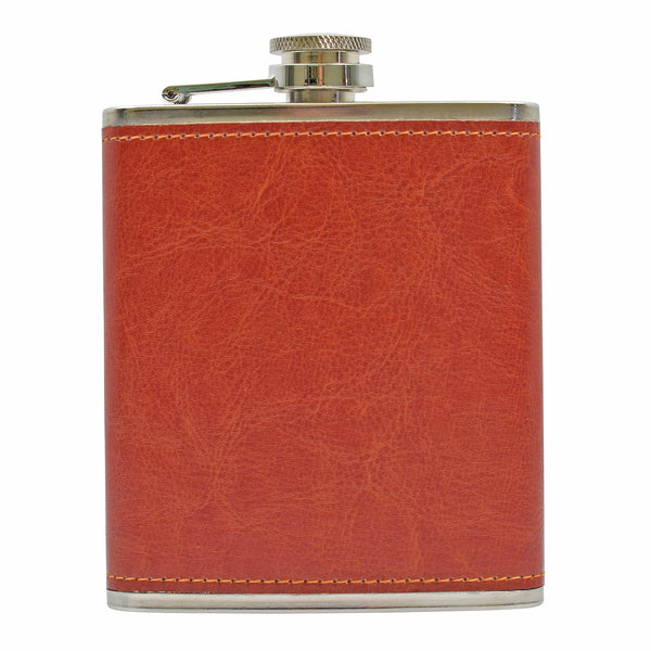 7oz Rustic Hip Flask Gift Set