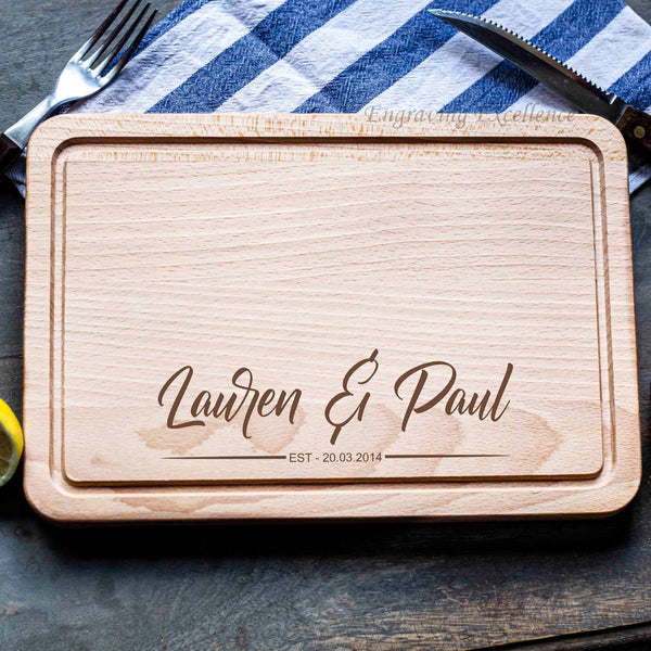 Personalised Rectangular Chopping Board - Design 2