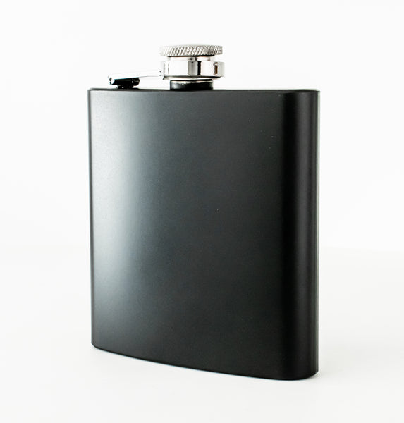 Black Hip Flask 6oz