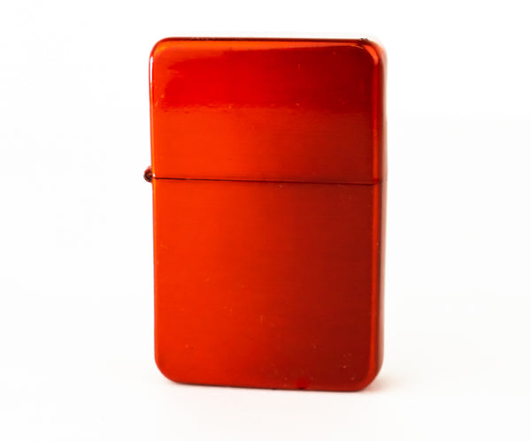Steel Traditional Flip Lighter - Red