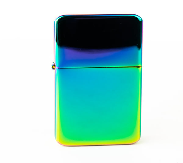Premium Brass Flip Lighter - Rainbow