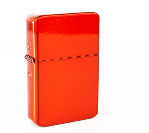 Premium Brass Flip Lighter - Red
