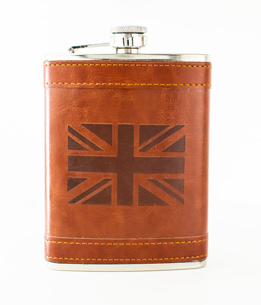 8oz UK Flag Hip Flask