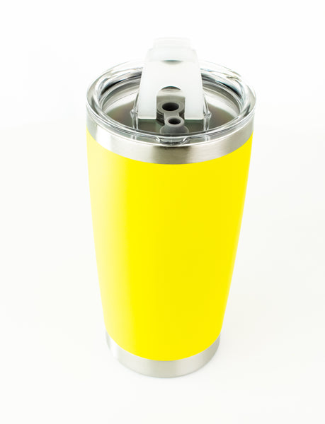 Personalised Thermal Double Insulated Cup - Yellow