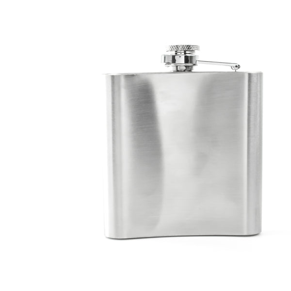 6oz Silver Hip Flask 360 Product View