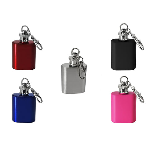 1oz Keyring Mini Hip Flask