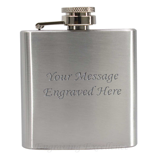 3oz Steel Hip Flask 360 Product View