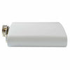 Engraved White 6oz Hip Flask