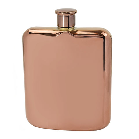 6oz High Quality Rose Gold Hip Flask