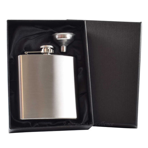 6oz Hip Flask in Gift Box with Funnel