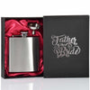 6oz Hip Flask with Funnel and Gift Box - Wedding Printed Lids