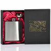 6oz Hip Flask with Funnel and Gift Box - Thank You Printed Lid
