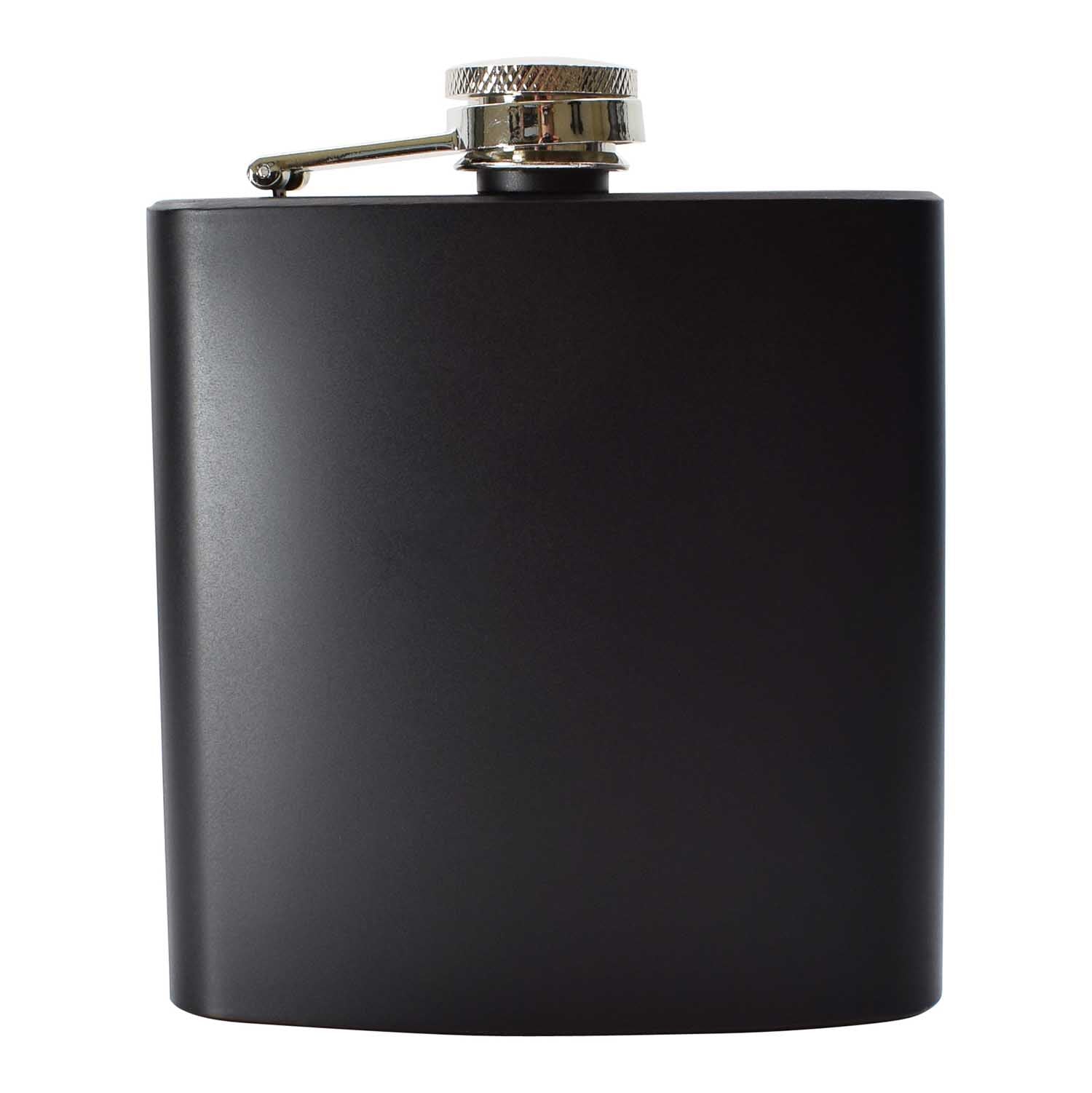 Black Hip Flask 6oz