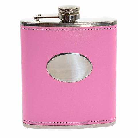 Pink 7oz Hip Flask