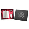 Father's Day Special 6oz Hip Flask in Gift Box with Funnel and Cups
