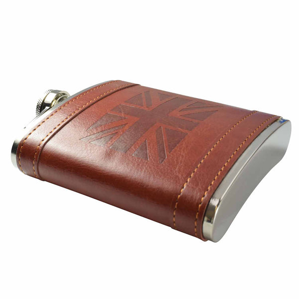 8oz UK Flag Hip Flask