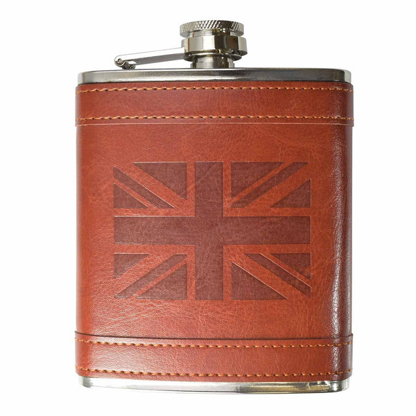 8oz UK Flag Hip Flask