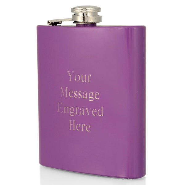 Purple Hip Flask