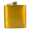 Engraved 6oz Shiny Gold Hip Flask