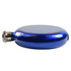 5oz round Hip Flask - Blue
