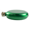 5oz round Hip Flask - Green