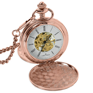 Rose-Gold Mechanical Pocket Watch 360 Product View