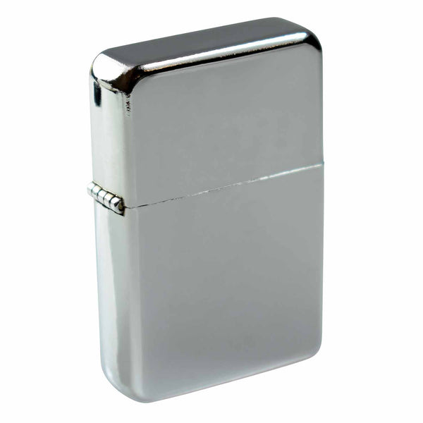Steel Traditional Flip Lighter in Presentation Case - Silver