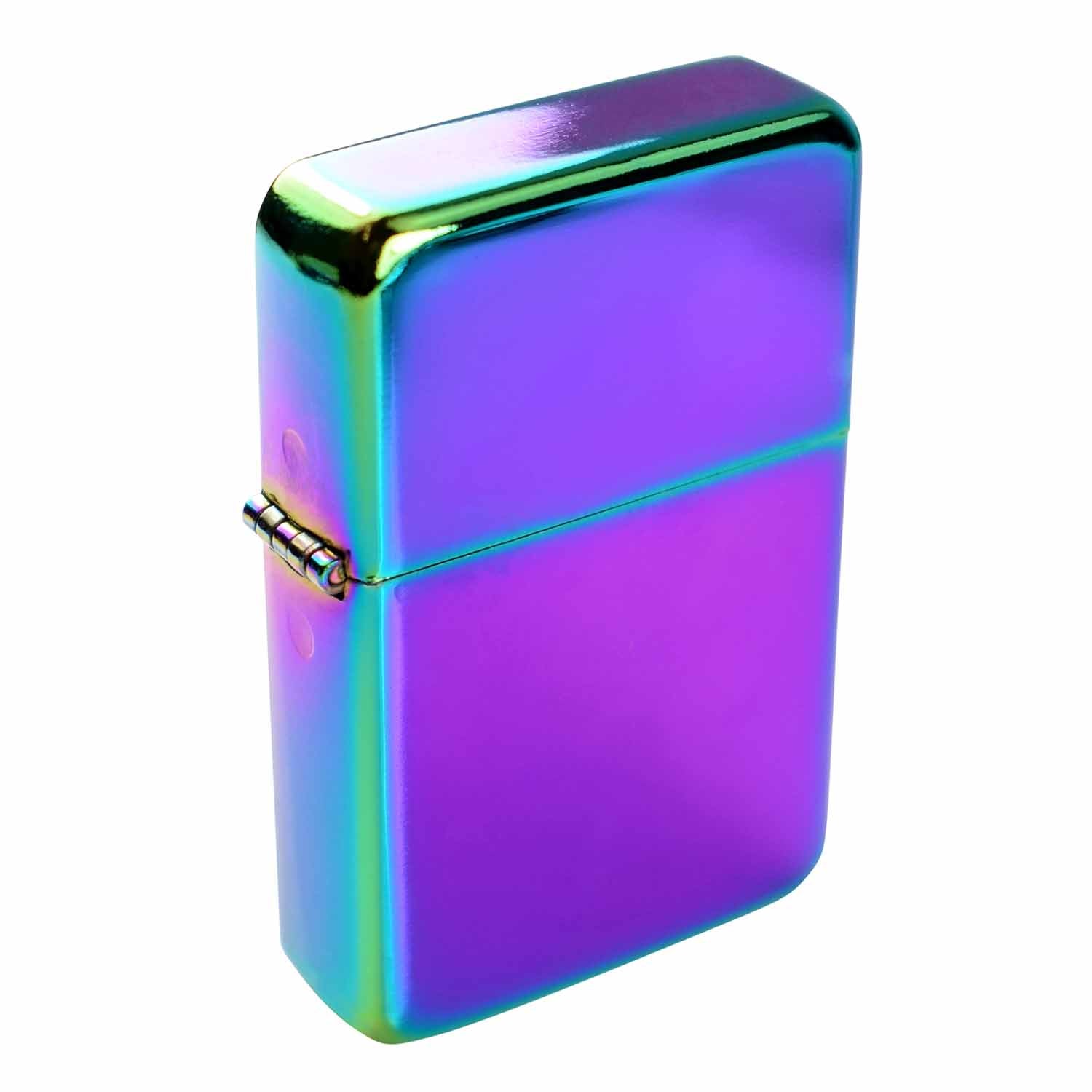 Steel Traditional Flip Lighter - Rainbow
