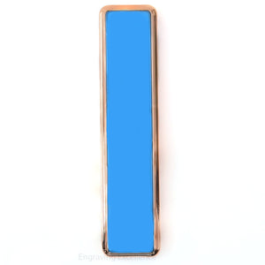Slim Slide Action USB Lighter - Blue
