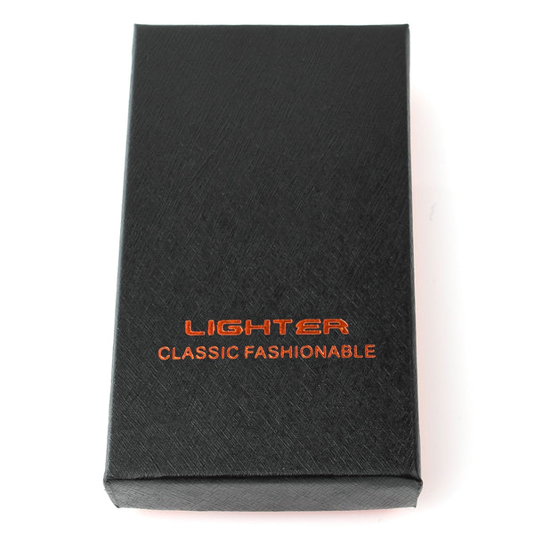 Flip Top USB Lighter - Black