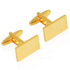 Gold Plated Rectangular Cufflinks