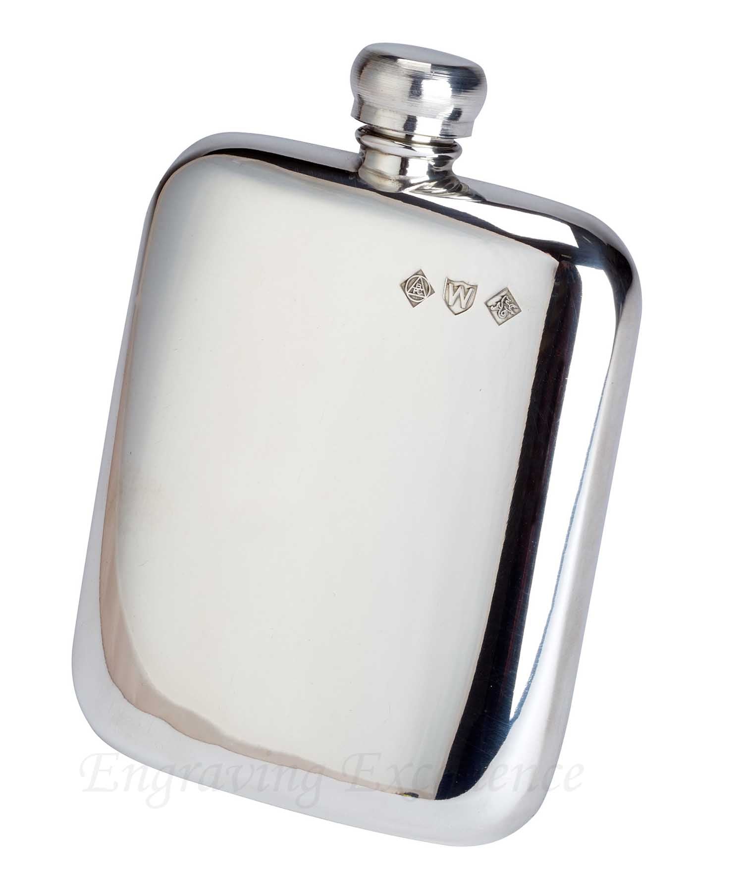 5.5oz Pewter Flask