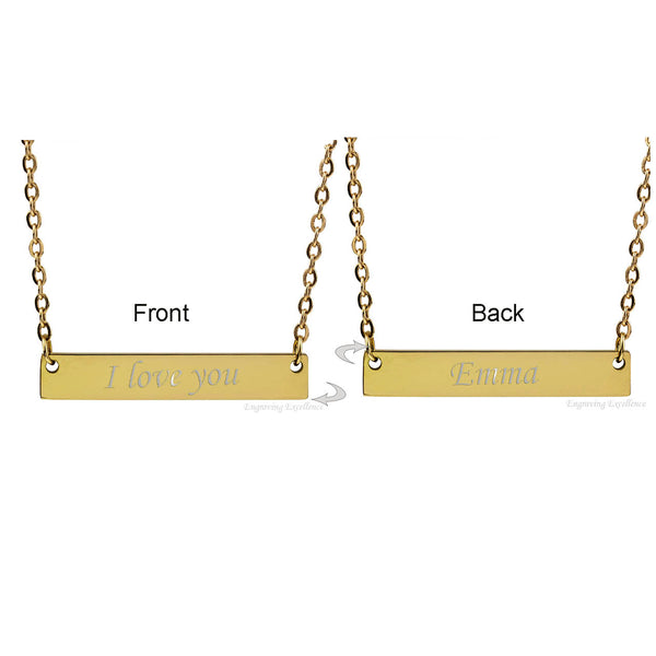 Personalised Bar Necklaces