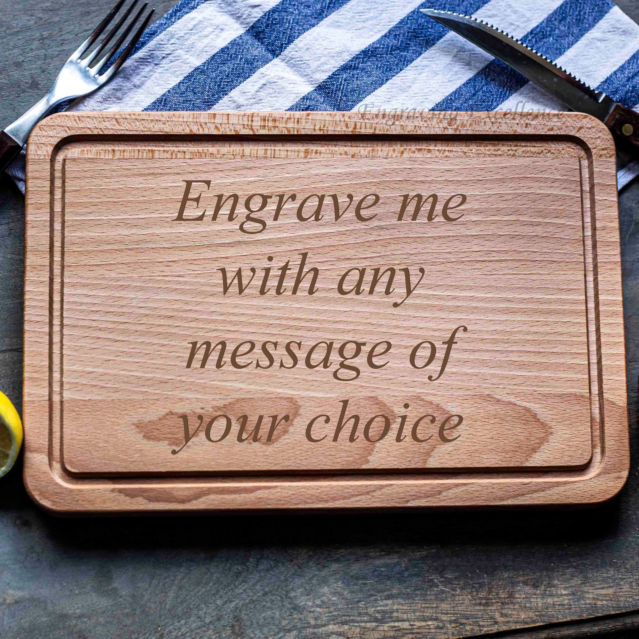 Personalised Rectangular Chopping Board - Design 5