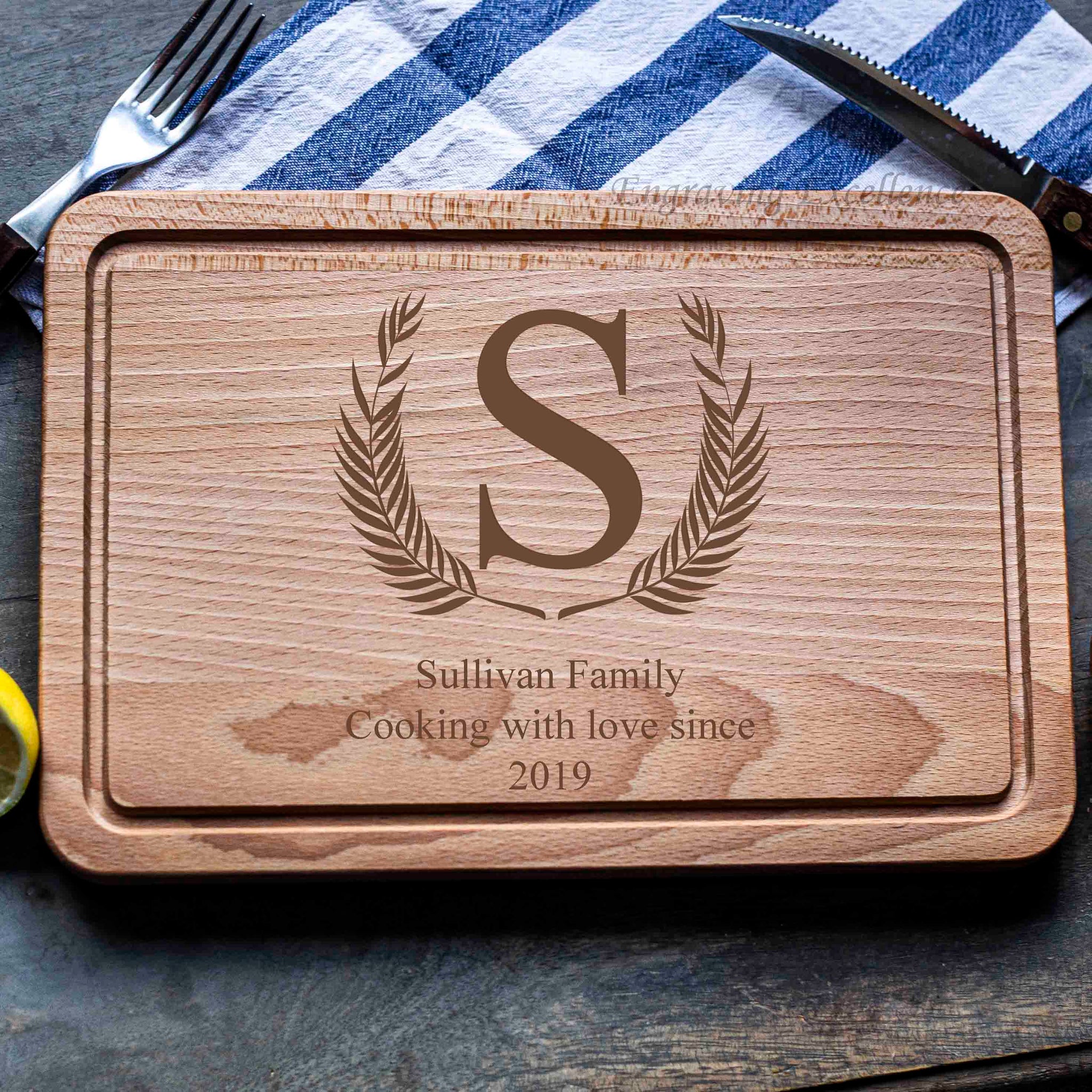 Personalised Rectangular Chopping Board - Design 1