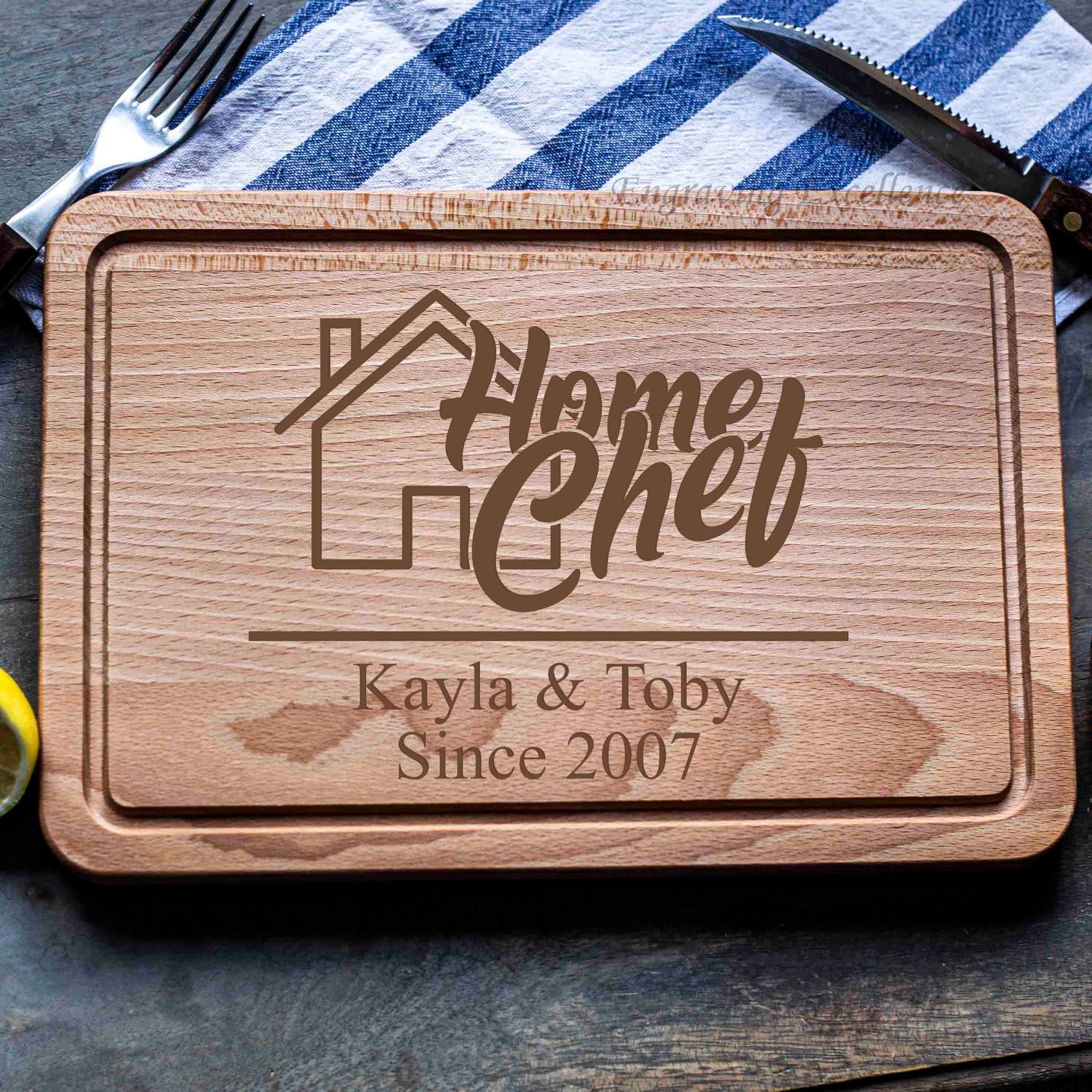 Personalised Rectangular Chopping Board - Design 4