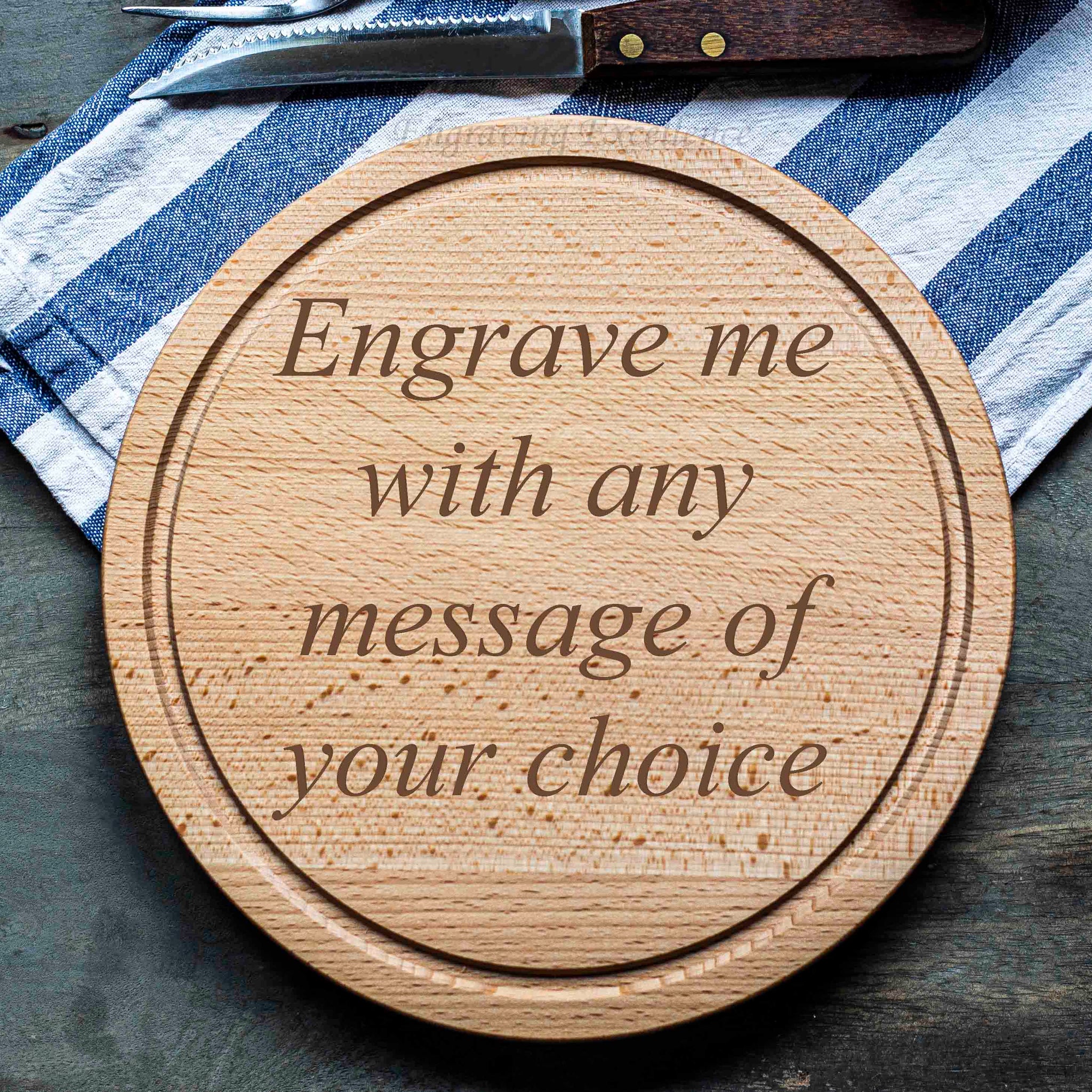 Personalised Round Chopping Board - Design 5