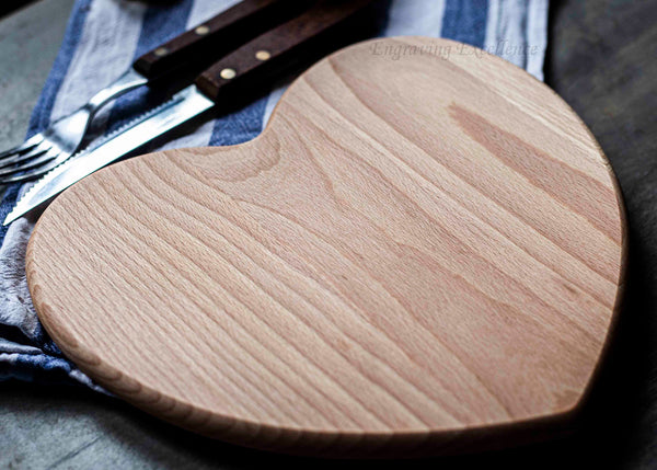 Personalised Heart Chopping Board - Design 2