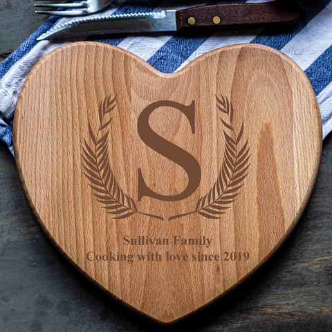 Personalised Heart Chopping Board - Design 1