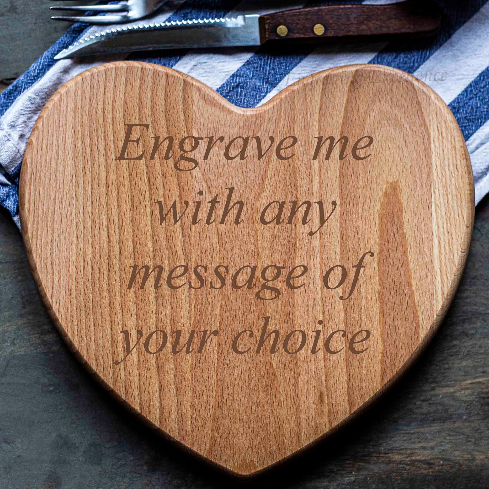 Personalised Heart Chopping Board - Design 5