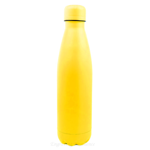 Personalised 500ml Thermal Bottle - Yellow