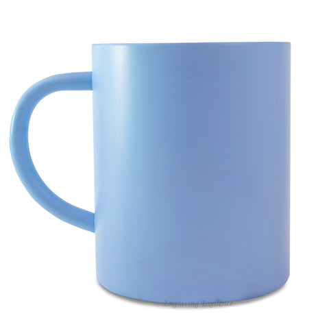 Personalised Double-Walled Mug - Light Blue