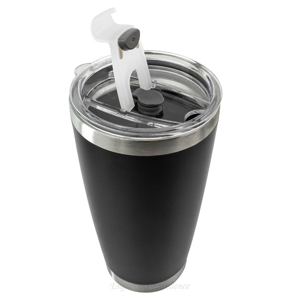 Personalised Thermal Double Insulated Cup - Black