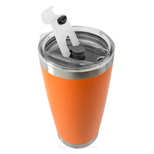 Personalised Thermal Double Insulated Cup - Orange