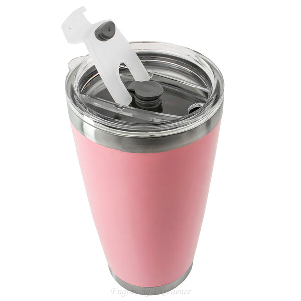 Personalised Thermal Double Insulated Cup - Light Pink
