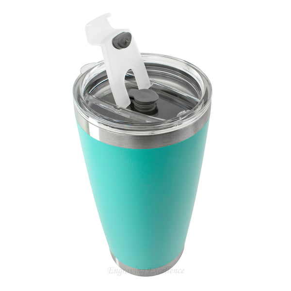 Personalised Thermal Double Insulated Cup - Turquoise